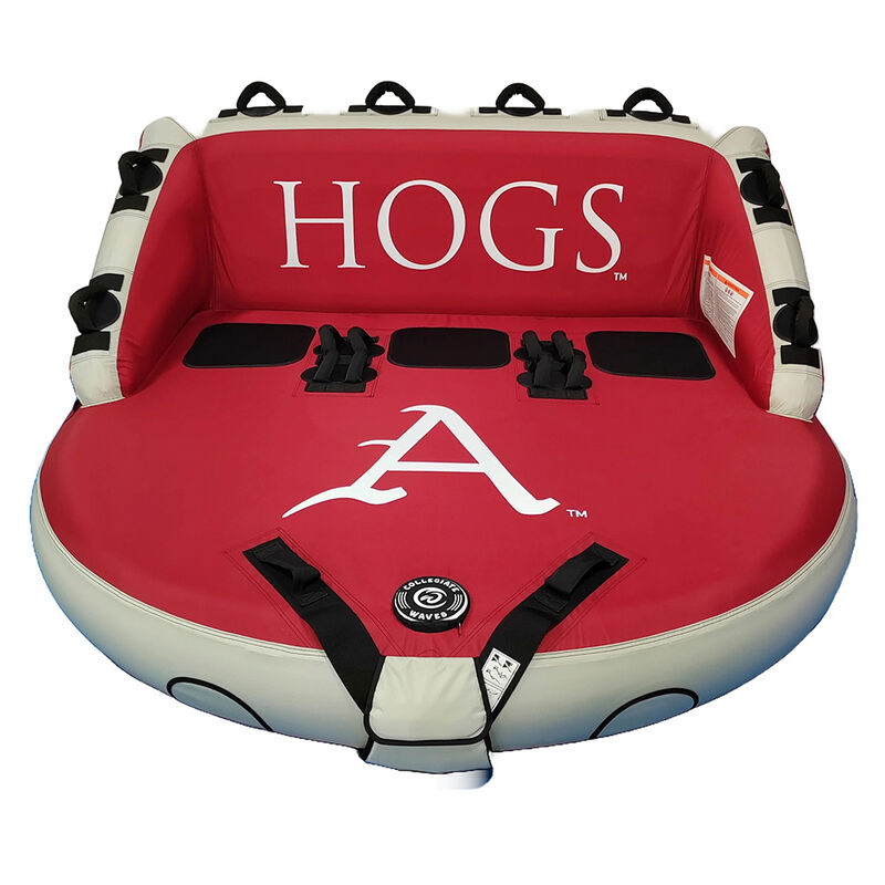 Collegiate Waves Arkansas "The Coach" 3-Person Towable Tube image number 2