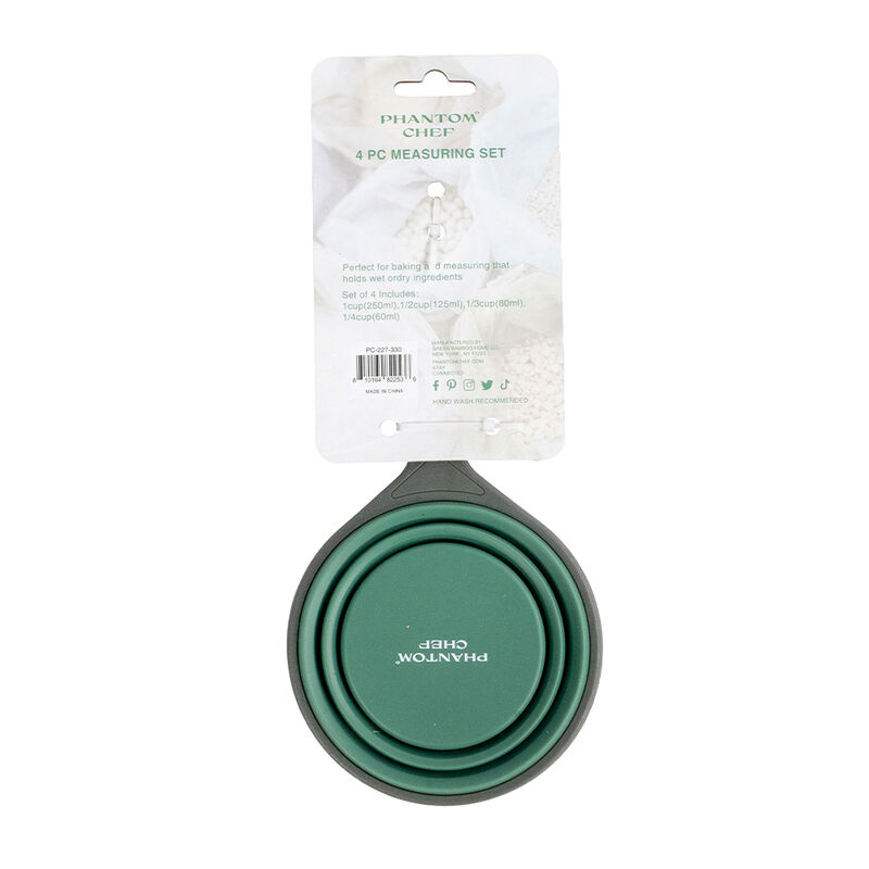 Phantom Chef 4-Piece Silicone Measuring Cup Set image number 4