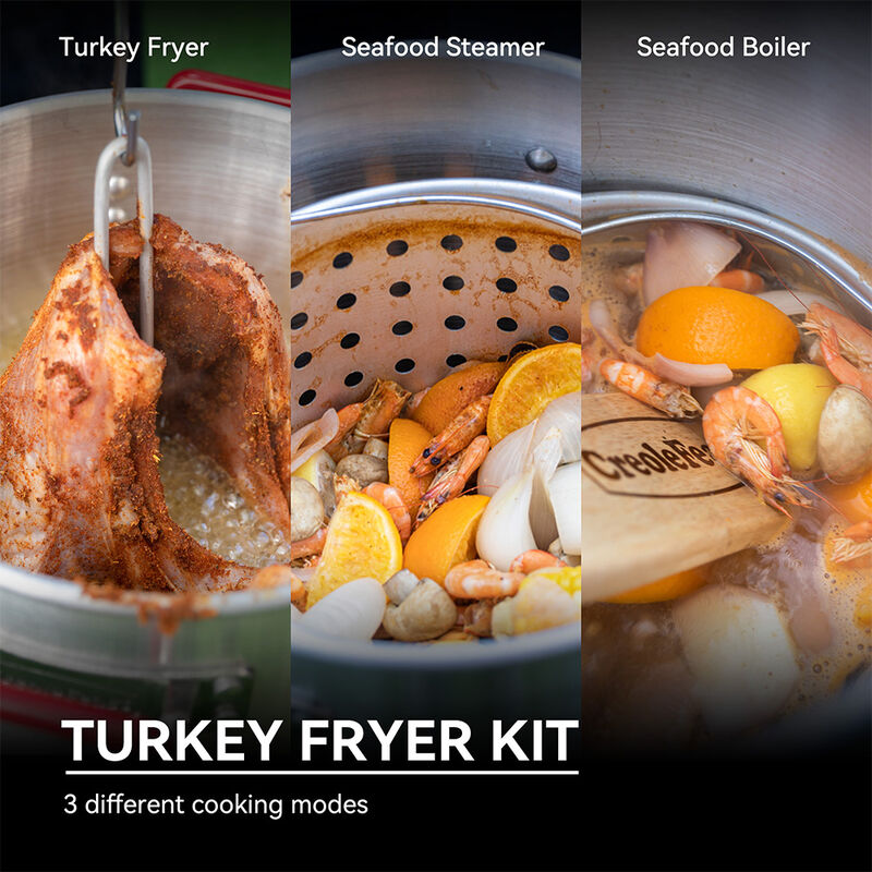Creole Feast Turkey and Fish Fryer Boiler Steamer Set image number 11