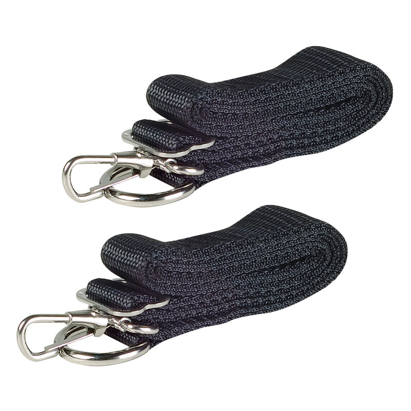 Bimini Top Fittings, Adjustable 96" Long Nylon Straps, pair image number 2