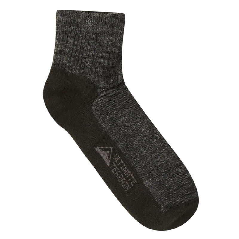 Ultimate Terrain Men's Trailhead Lightweight Hiking Quarter Sock image number 4