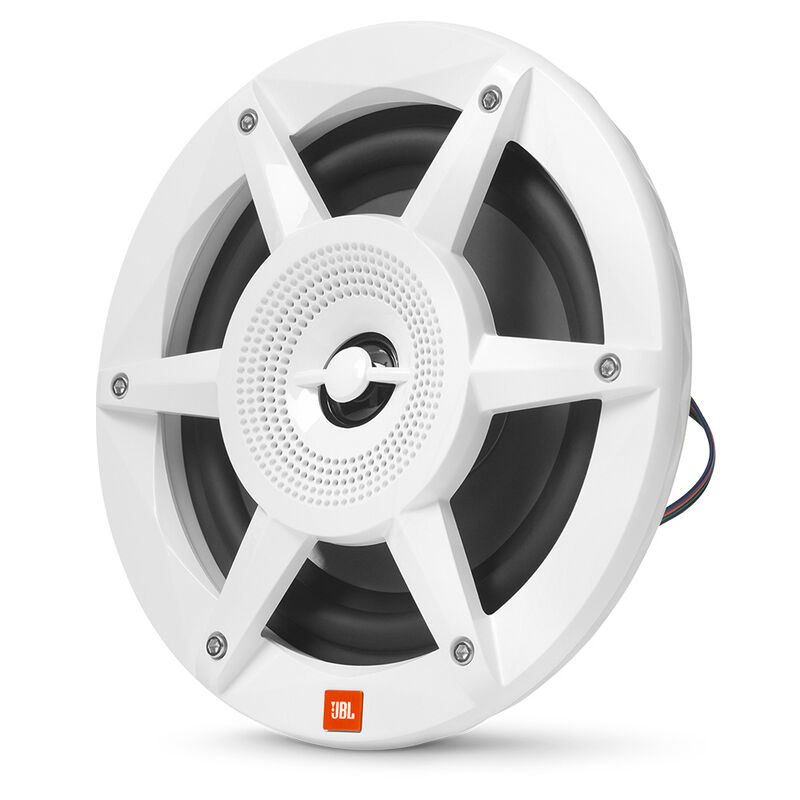 JBL 6.5" Coaxial Marine RGB Speakers - White STADIUM Series image number 2