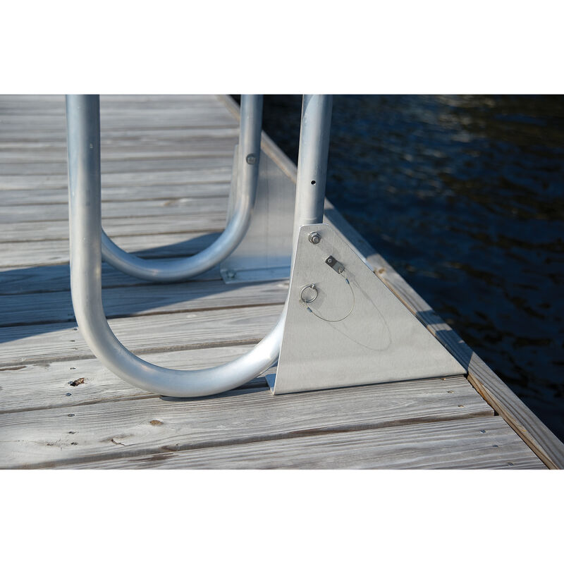 International Dock Wide-Step Flip-Up Dock Ladder, 5-Step image number 6