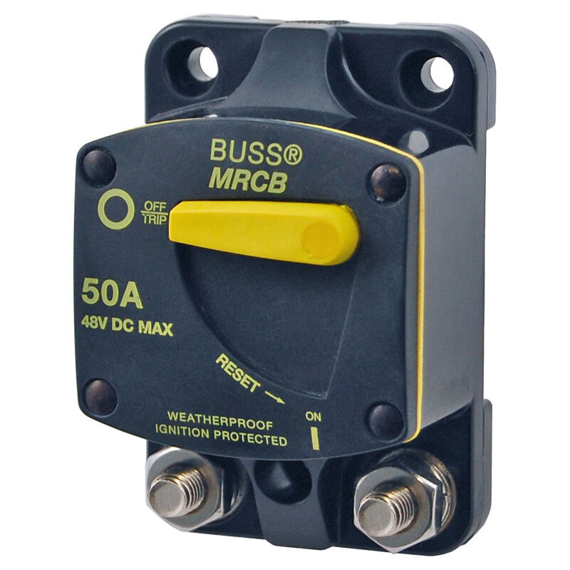 Blue Sea 187-Series Thermal Circuit Breaker, Surface-Mount, 90A image number 1