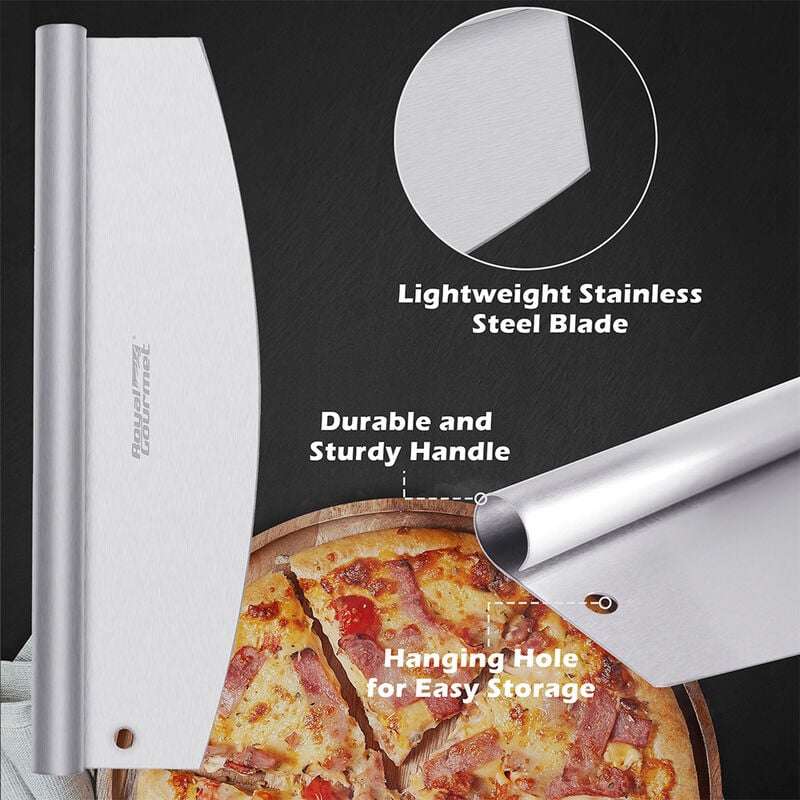 Royal Gourmet 3-Piece Pizza Set w/ Stone, Peel & Cutter KSF1406 image number 15