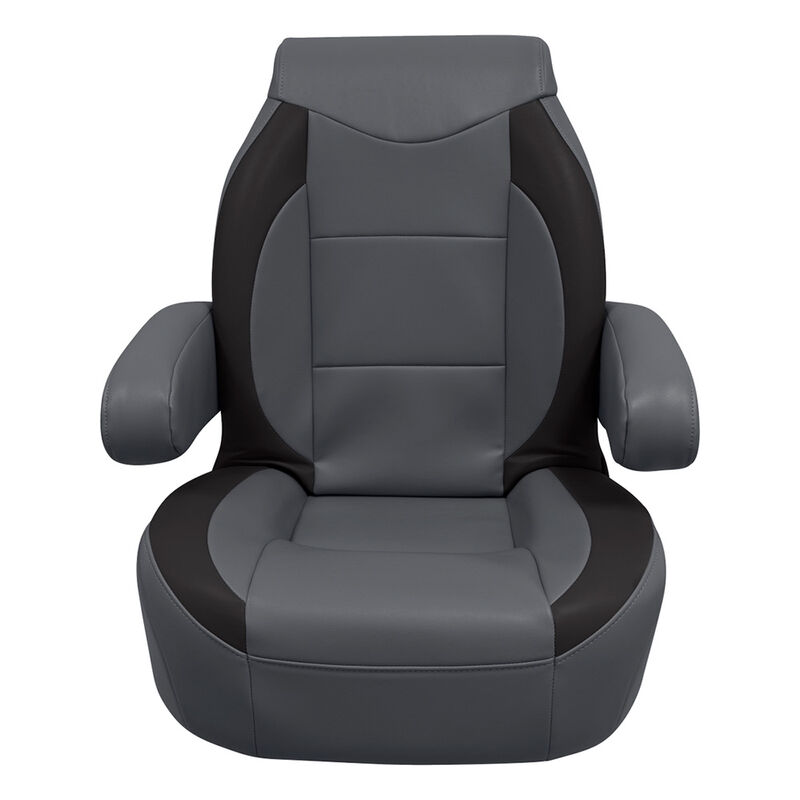Wise High-Back Pontoon Reclining Helm Seat with Flip-Up Arm Rests image number 2