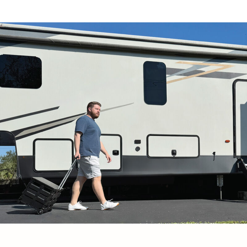 Venture Forward Folding Utility Cart - Black image number 2