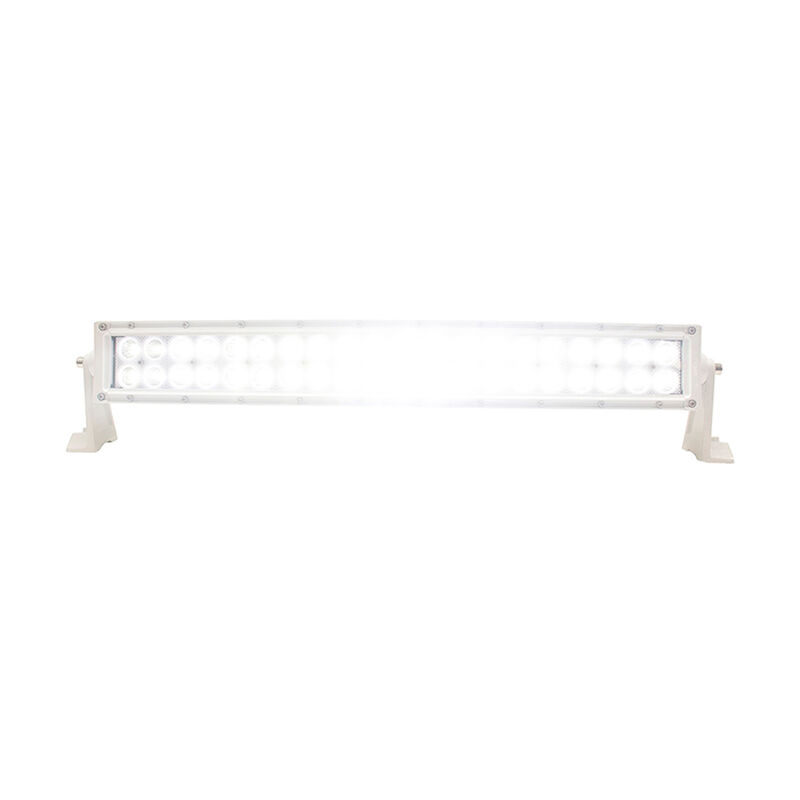 New - 20inch Marine Grade Wrap Around White Shell Dual Row Light Bar with 120-Watt 40 x 3W High Intensity CREE LED  image number 3