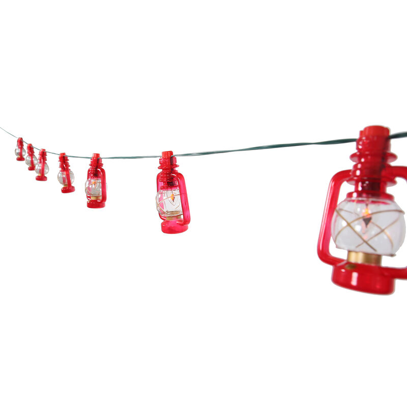 Red Lantern Lights, 10 Lights on 11&rsquo; Cord  image number 6
