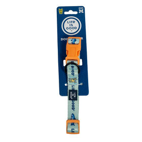 Life is Good Camping Icons Dog Collar, Sage Green, Medium