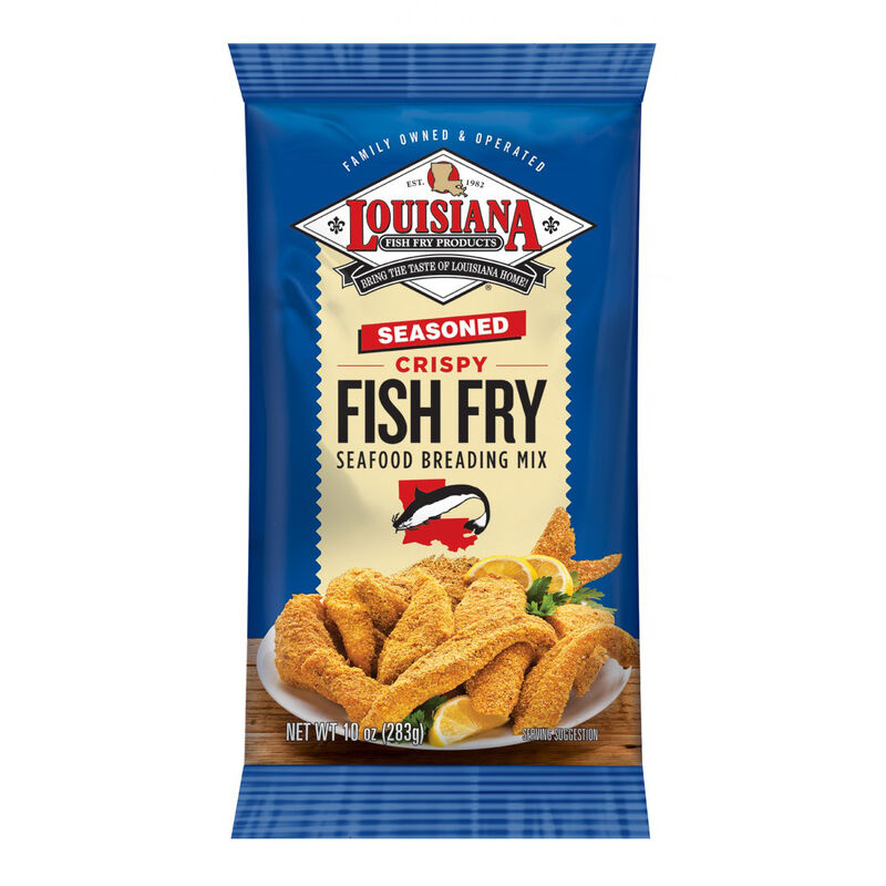 Louisiana Fish Fry Seasoned Crispy Fish Fry Breading, 10-Oz. image number 1