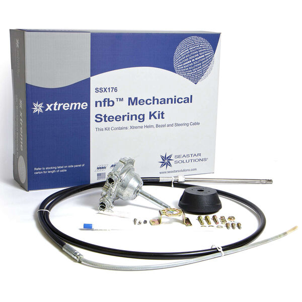 SeaStar Xtreme No Feedback Mechanical Steering Kit with Standard Helm