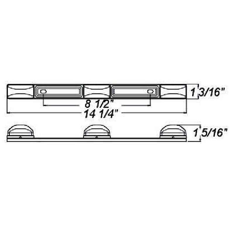 Optronics Trailer LED Identification Light Bar image number 3