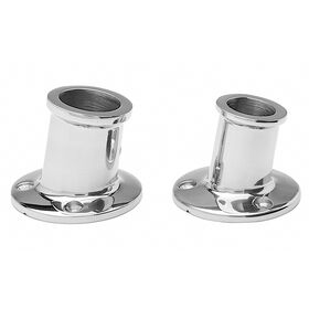 Flag Pole Socket Top Mount 1" Stainless Steel