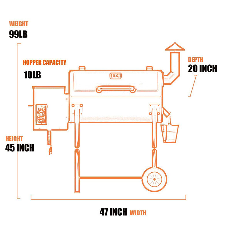 Z Grills 550B BBQ Pellet Grill and Smoker image number 9