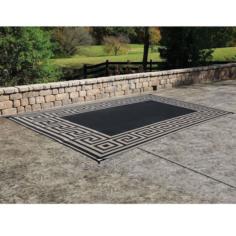 Reversible Greek Motif Design Patio Mat image number 8