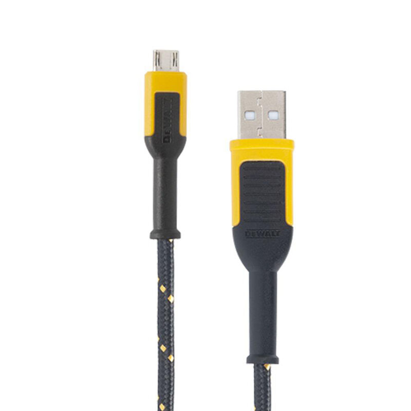 Dewalt 6' Reinforced Micro-USB Charging Cable image number 1