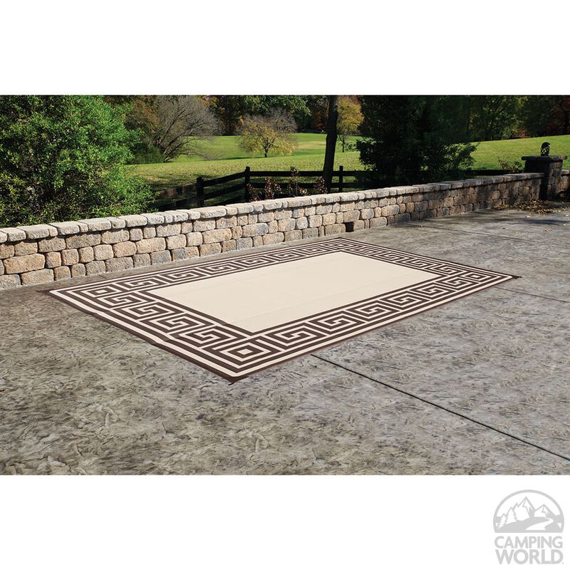 Reversible Greek Motif Design Patio Mat image number 25