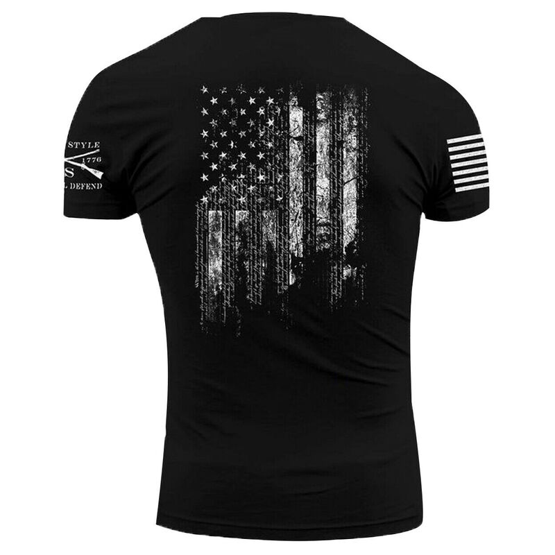 Grunt Style Men's 1776 Flag Short-Sleeve Tee image number 2