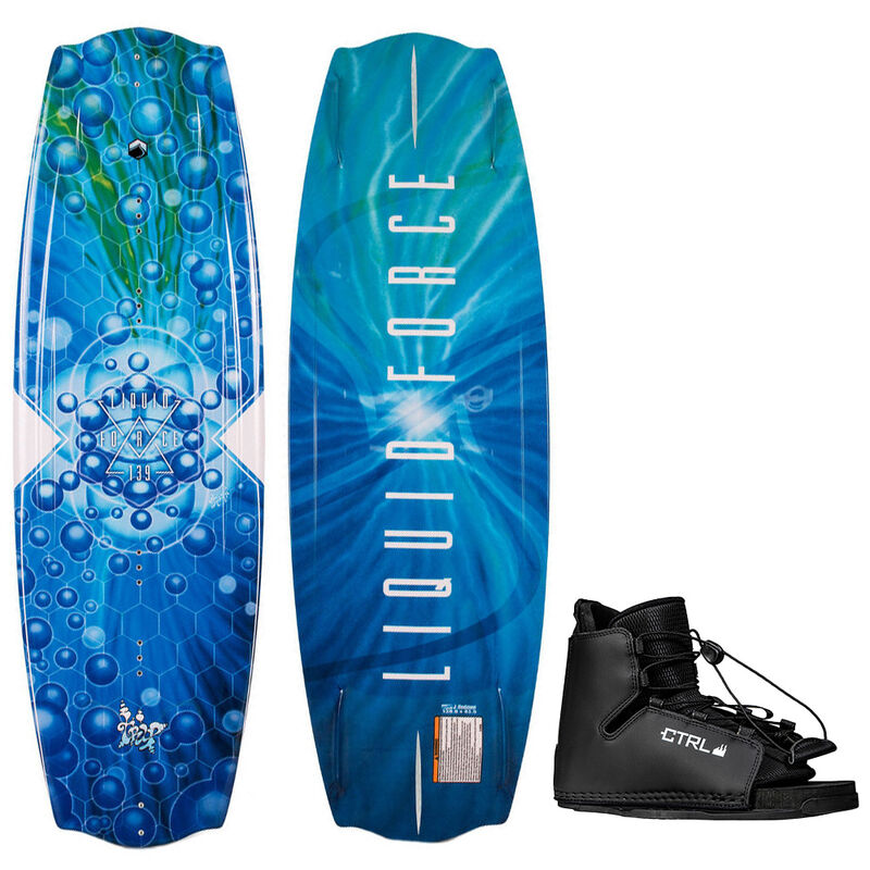 Liquid Force Trip Wakeboard with CTRL Blazer Bindings image number 1