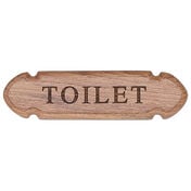 Whitecap Teak Toilet Name Plate