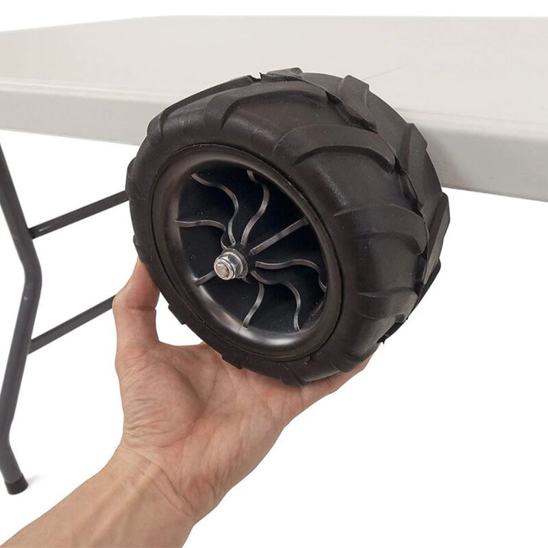 Creative Outdoor 2-in-1 Revolutionary Rolling Table with Chair Rack image number 6