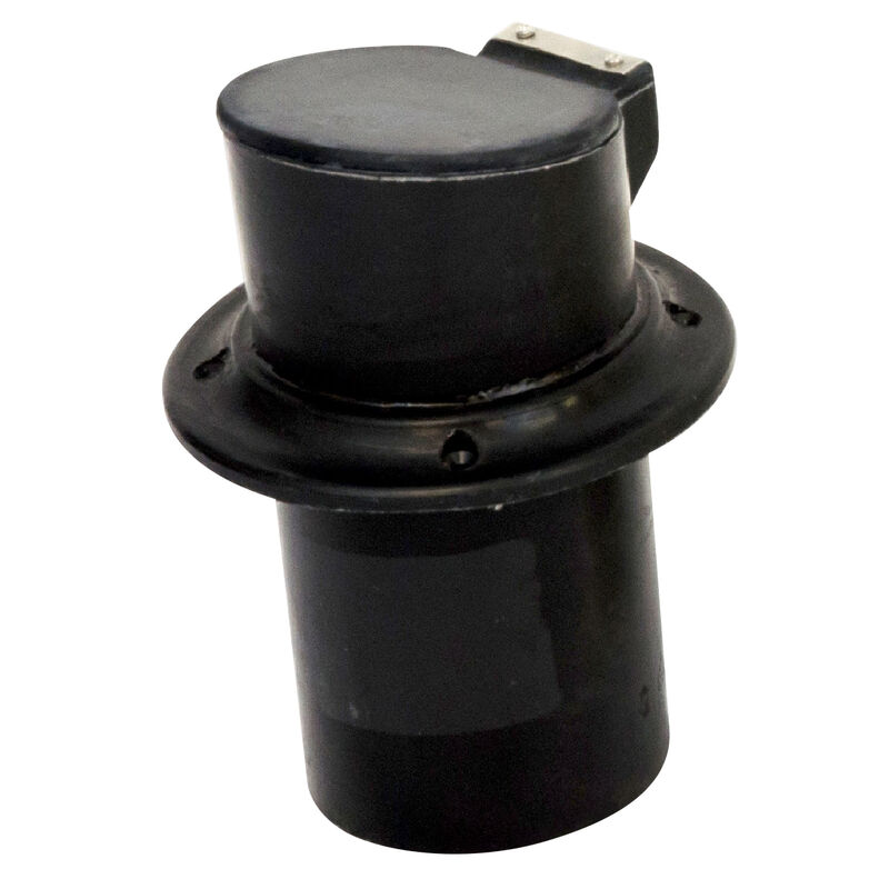 Thru-Hull 5" Exhaust Fitting With Flaps, Black image number 1