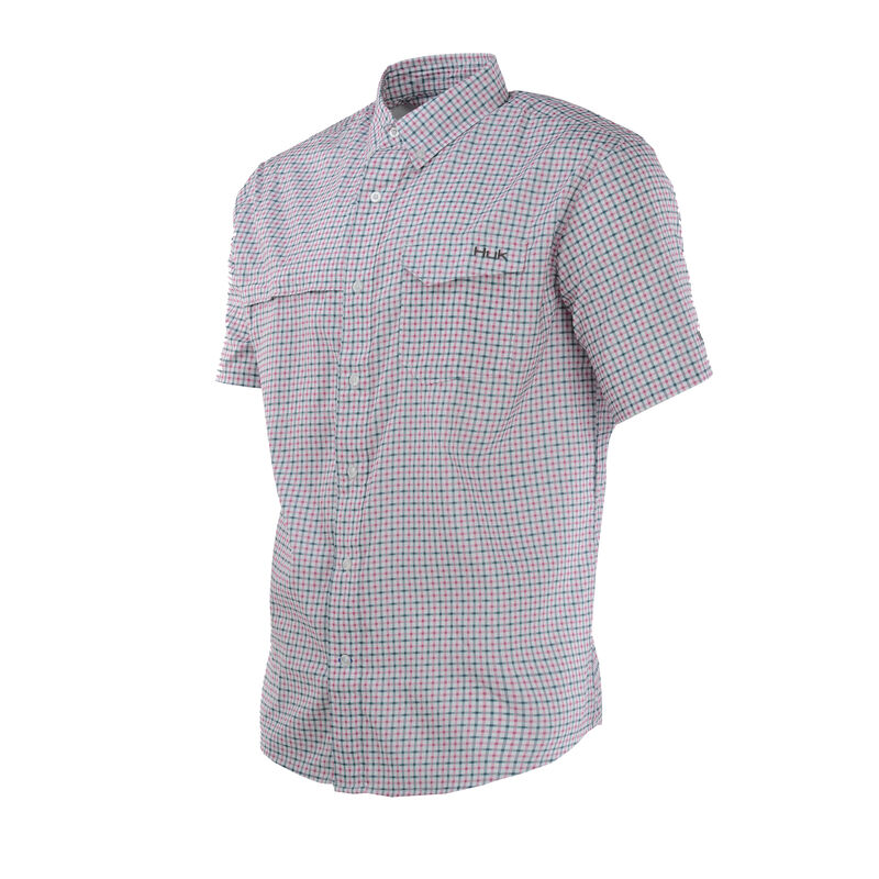 Huk Tide Point Woven Plaid Button-Down Shirt image number 1