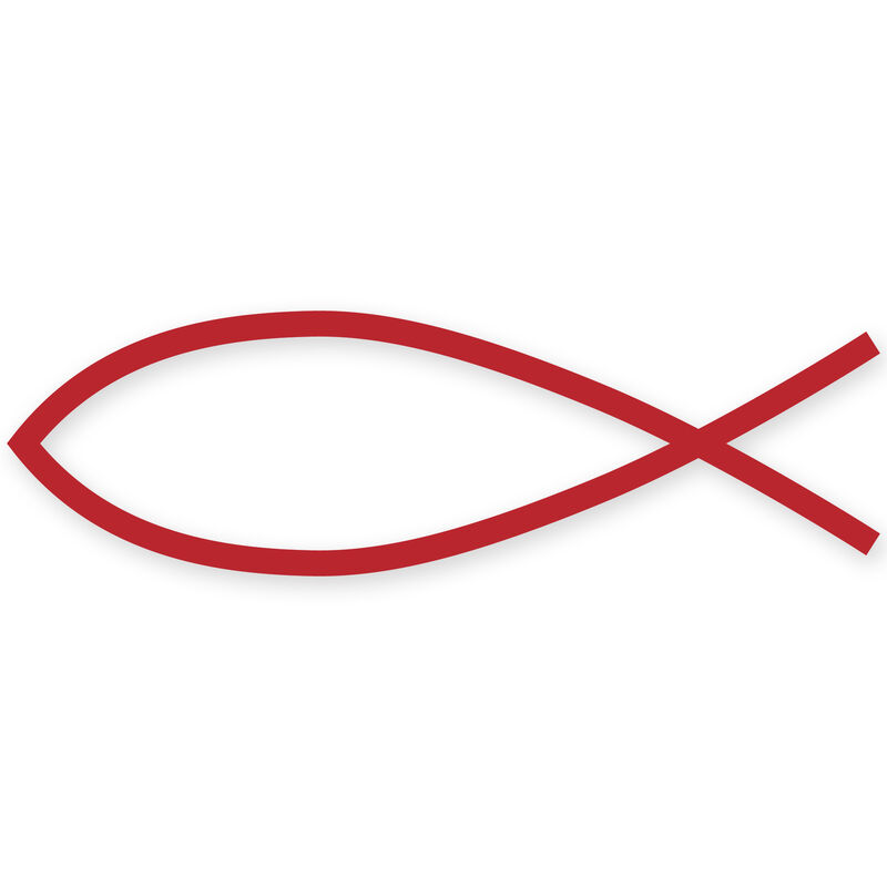 Fish Symbol Vinyl Decal image number 11
