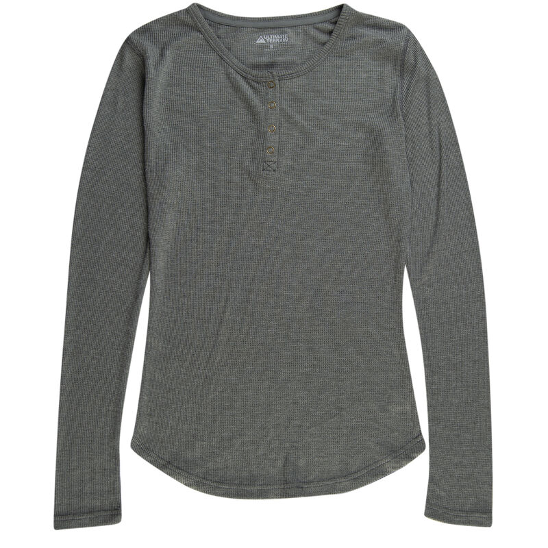 Ultimate Terrain Women's Essential Waffle-Knit Henley image number 12