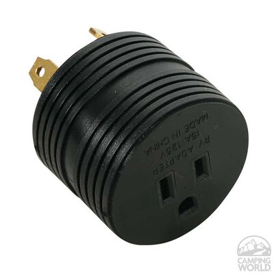 30 Amp Male to 15 Amp Female Round Adapter