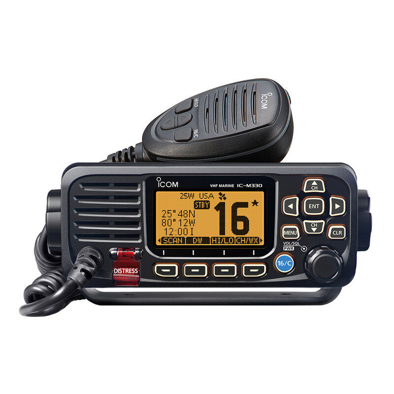 Icom M330 VHF Compact Radio - Black image number 1