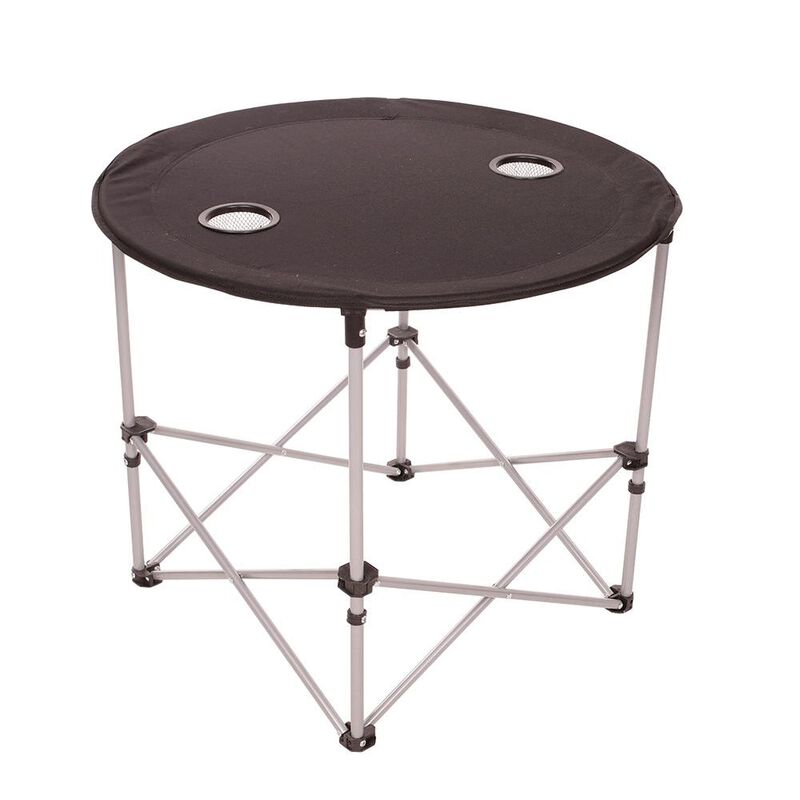 Round Folding Table, Black image number 2