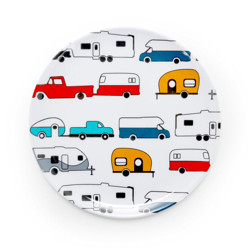 Life is Better at the Campsite RV Pattern Salad Plate