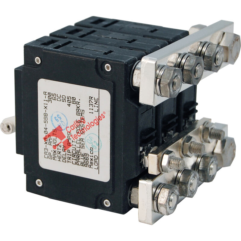Blue Sea Systems C-Series Toggle Switch Circuit Breaker, Triple Pole 300 Amp image number 2