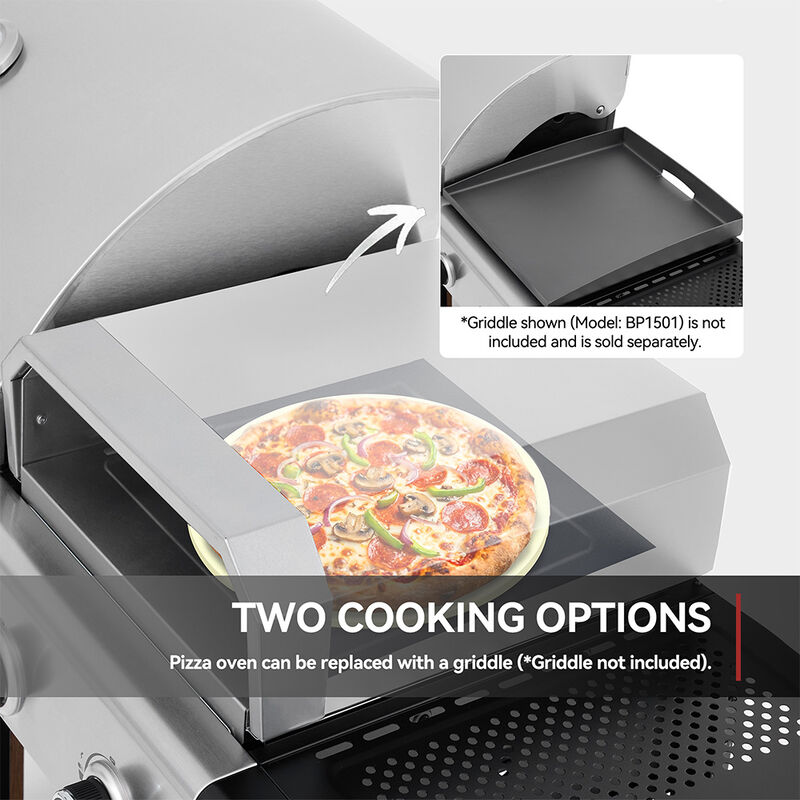 Royal Gourmet ZH3004S Premium Gas Grill & Pizza Oven Combo + Side Burner image number 13