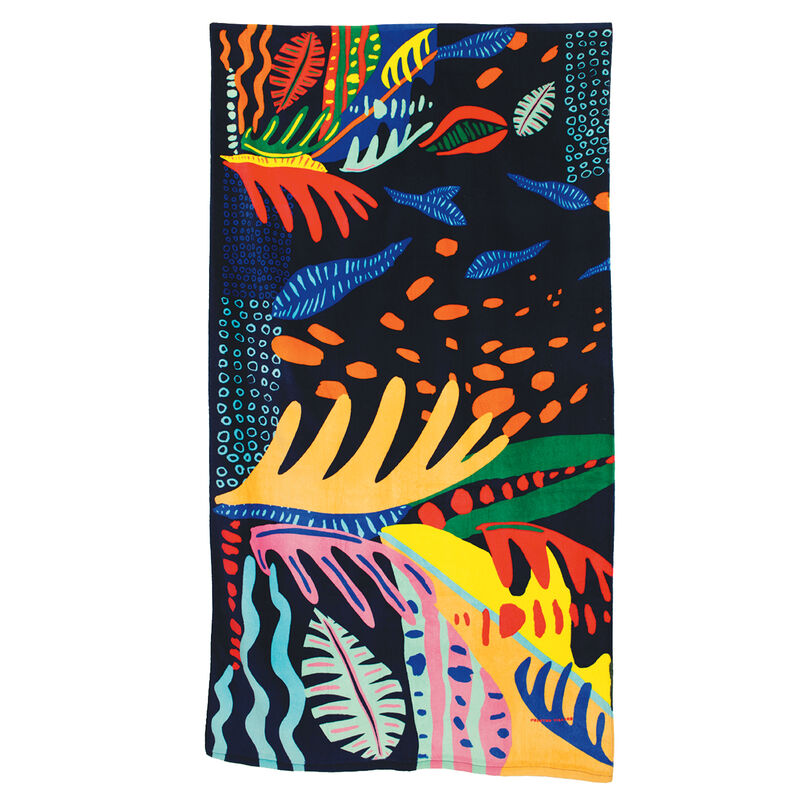 Printed Village Beach Towel image number 35