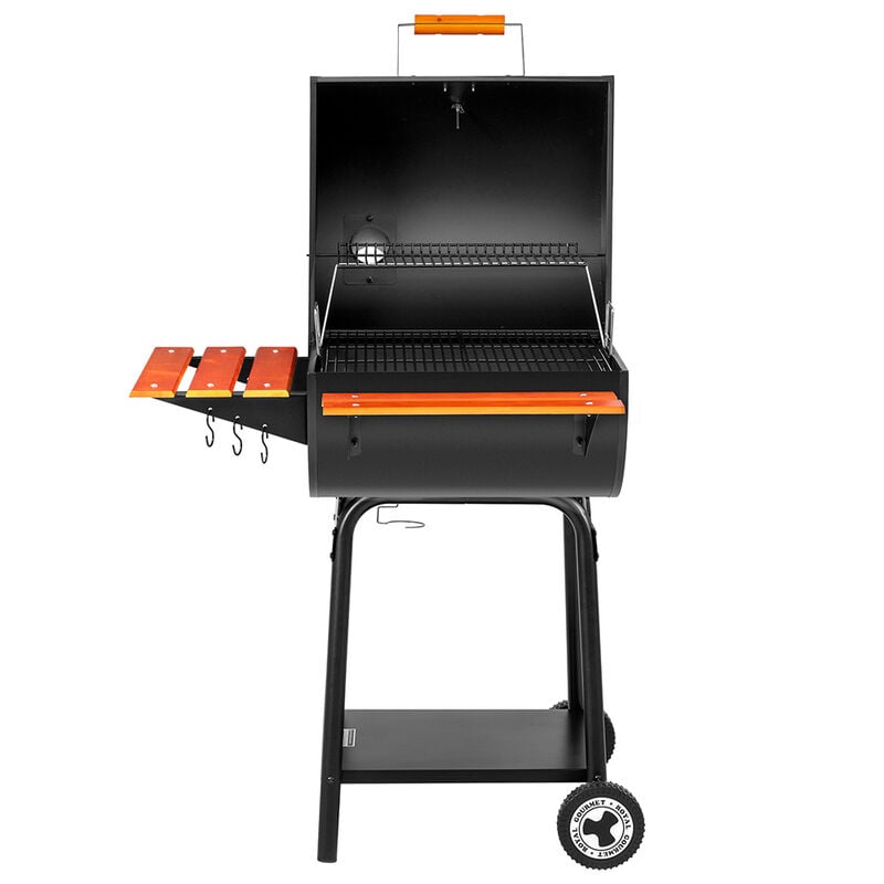 Royal Gourmet 24in Charcoal Grill w/ Wood Shelves - CC2024 image number 6