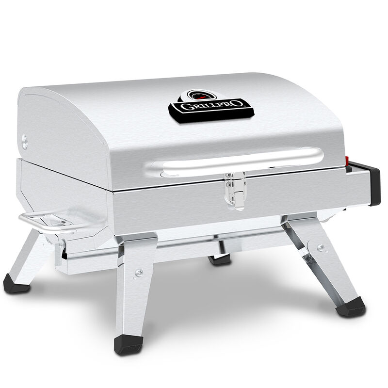 GrillPro Stainless Steel Tabletop Propane Grill image number 4