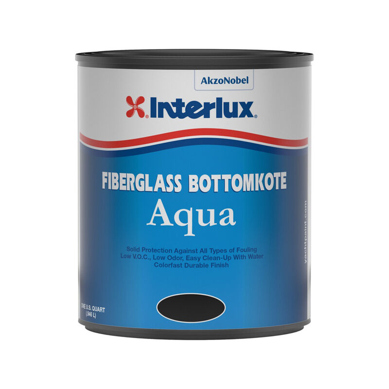 Interlux Fiberglass Bottomkote Aqua, Quart image number 1