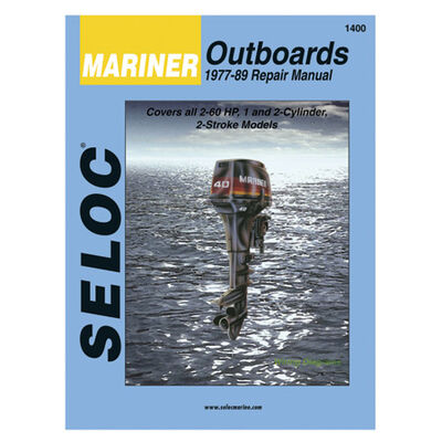 Seloc Marine Outboard Repair Manual for Mariner '77 - '89, 2-60 hp
