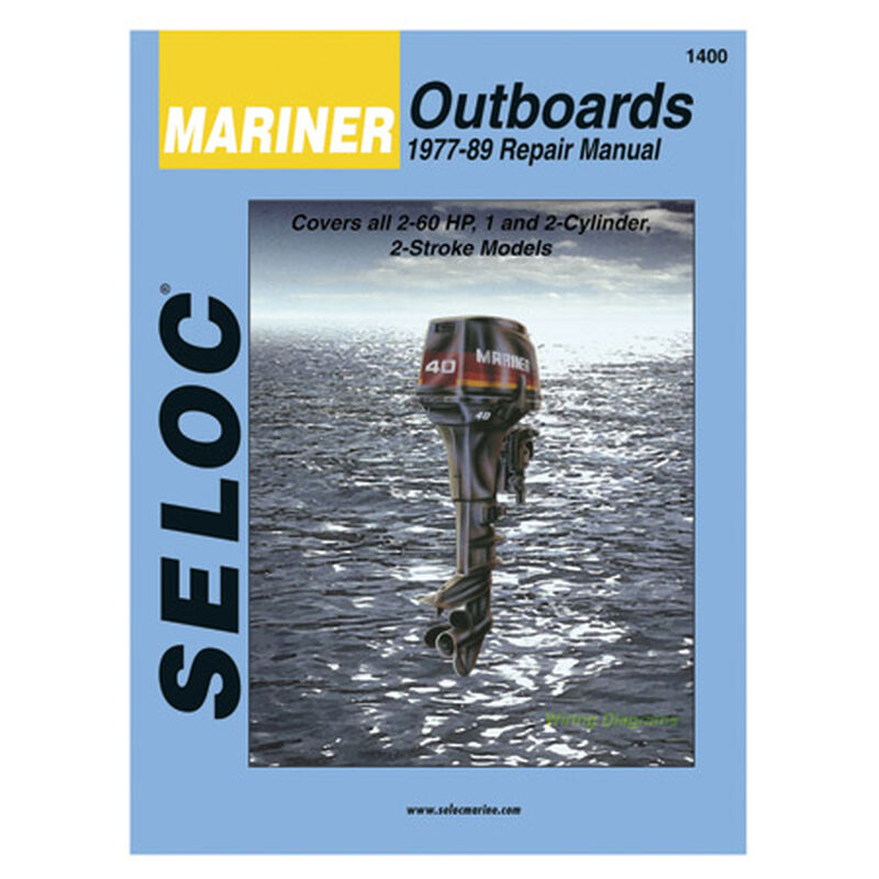 Seloc Marine Outboard Repair Manual for Mariner '77 - '89, 2-60 hp image number 1