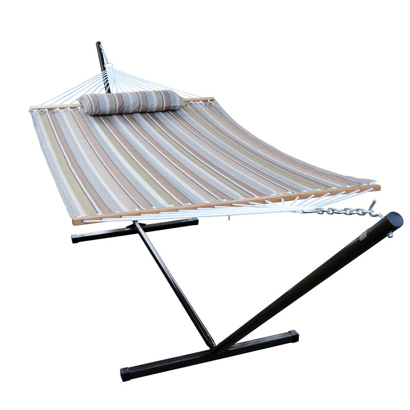 Algoma Quilted Hammock, Pillow, and Stand Combination image number 1