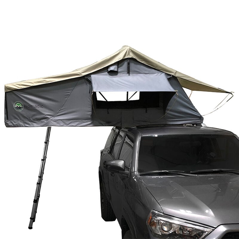Nomadic 2 Extended Roof Top Tent, Dark Gray and Green image number 1