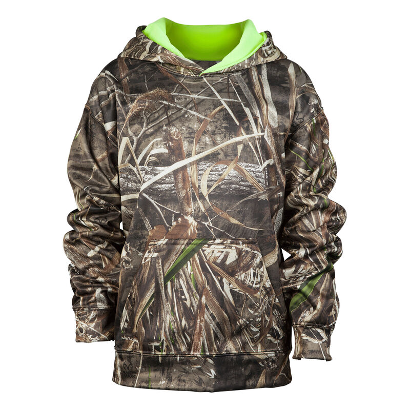 Mossy Oak Youth Camo Pullover Hoodie image number 1