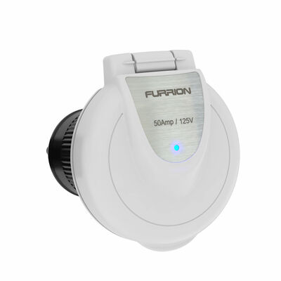 Furrion Powersmart Inlet - 50A, 125V, White #F50INR-PS-AM