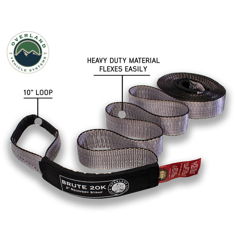 Overland Vehicle Systems Tow Strap, 20,000 lbs., 2" x 30' image number 4