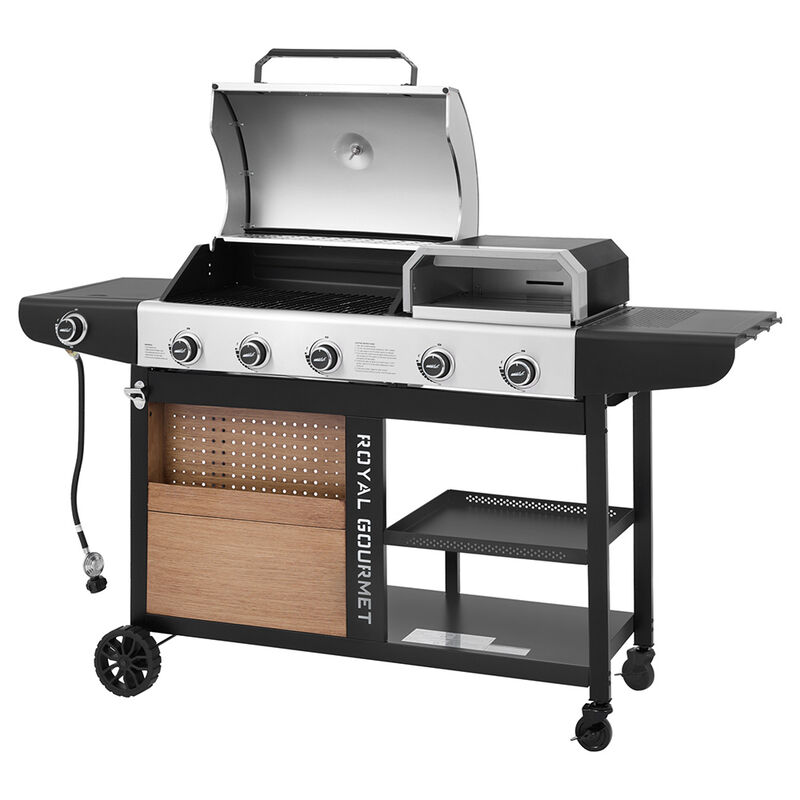 Royal Gourmet ZH3004S Premium Gas Grill & Pizza Oven Combo + Side Burner image number 6