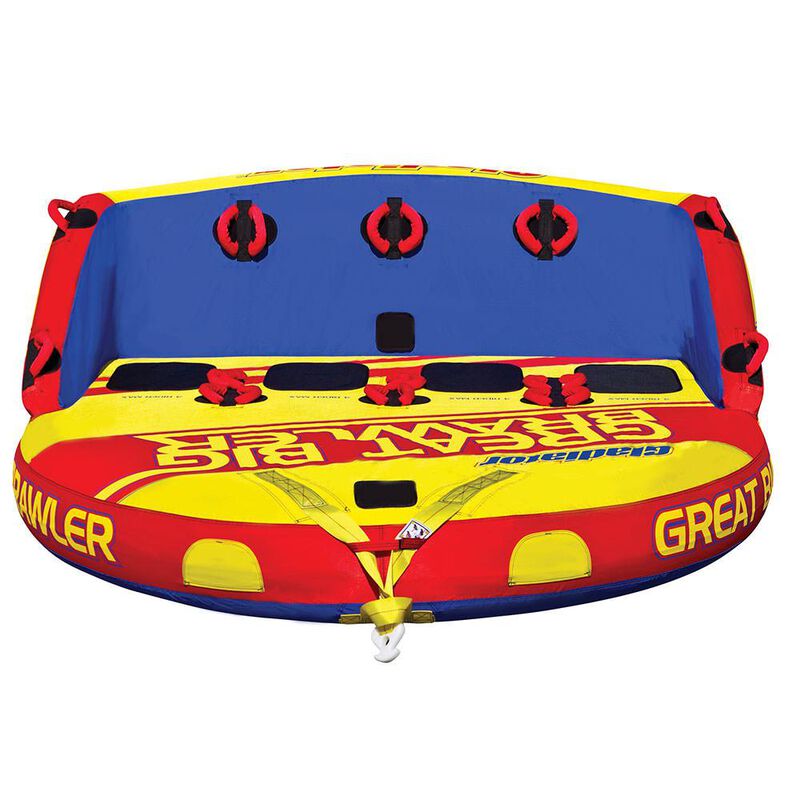 Gladiator Great Big Brawler 4-Person Towable Tube With Lightning Valve image number 6