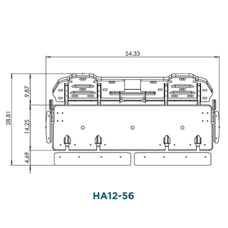 TACO Marine Open Water 56" Wide Double Sport Bench image number 3